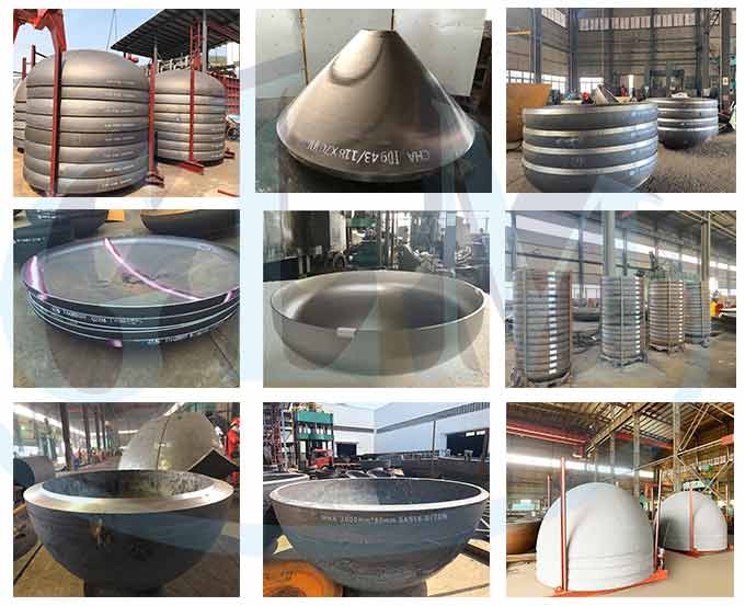 PED Conical Tank Heads Stainless Steel 304 Pressure Vessel End Caps