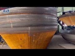 SA516 Gr70 Conical Tank Heads Dual Phase Steel 25mm Pipe Cap Stainless Steel Dish