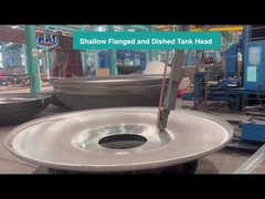 Elliptical Dished Tank Heads Stainless Steel Construction With Beveled Edge