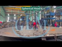 Customized ASME Q345A Spherical Heads Stainless Steel Dished Tank For Reaction Kettle