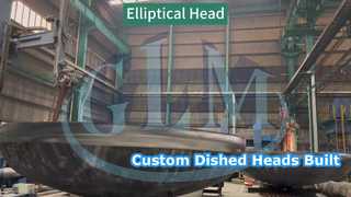 Grinding of the short straight edge of the elliptical end cap is in progress!