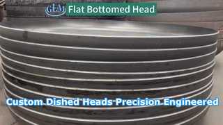 One-piece molded flat bottom head