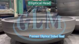 The elliptical head has an excellent surface finish and is of high quality.