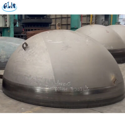 Hot Forming Hemispherical Tank Heads with 25mm Minimum Wall Thickness Compliant with ANSI ASTM DIN JIS Standards