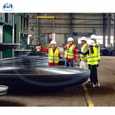 500mm To 1600mm Hemispherical Tank Heads Half Ball Carbon Steel Dished 16Mn