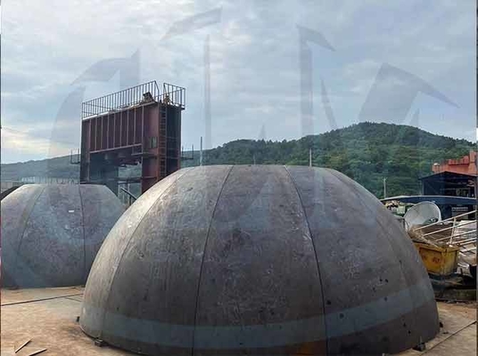 Specialized Carbon Steel Joggle Dished Head Pressure Vessel Hemispherical Ends
