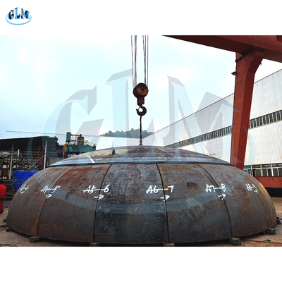 Carbon Steel 2:1 Ellipsoidal Dished Head Dish End Diameter 11000mm Thick 58mm