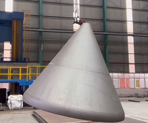 Industrial Conical Tank Heads with Overlay Clad Technology, Hot Pressing and Cold Pressing, ASME Certified for Pressure Vessels