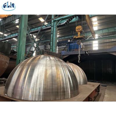 Stainless Steel Hemispherical Tank Heads with Customized Size Range and Butt Welded Or Seamless Construction