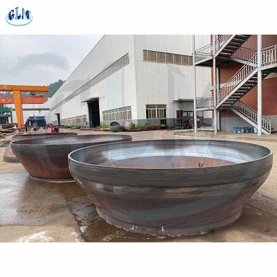 Dish Cone Stainless Steel Pipe Caps Welded ASME Q235 For Vessel Bottom