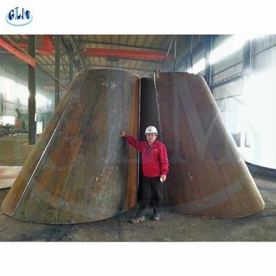 PED 300mm 89MM Cylinder Conical Tank Heads Crown Radius Of Ellipsoidal Metal Dish
