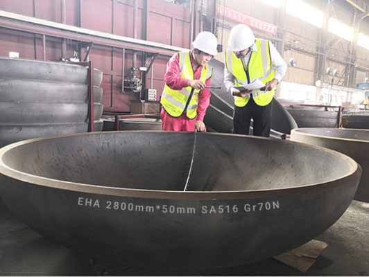 5mm 5000mm Hemispherical Elliptical Dish Head End Ss316L Ellipsoidal Shaped