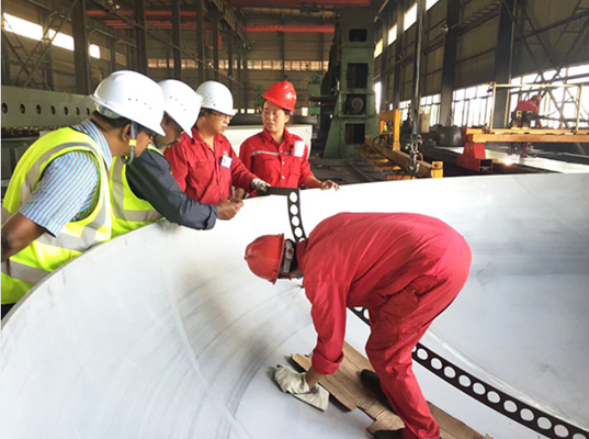 SS304L 300mm Dished Heads For Tanks End Forming Hot Pressing For Boiler OEM