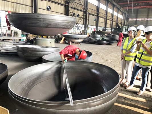 89MM 2000MM Semi Elliptical Stainless Steel Dish Head For Boilers And Containers PED GB
