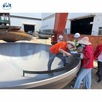 Steel Welded Flat Bottom Head Pipe Cap 1220mm Diameter 20mm Thick ISO 9001