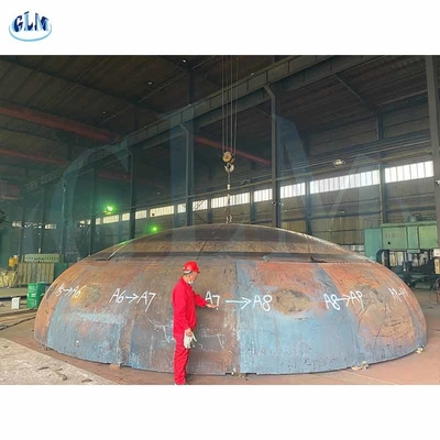 Diameter 4200mm Carbon Steel Elliptical 2:1 Torispherical Dished Head For Gas Tank