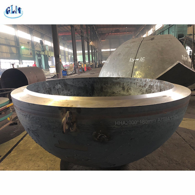 2000mm Diameter 180mm Thickness Hemispherical Dished Heads For Pressure Vessel