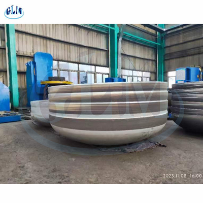 4500mm Diameter Seamless Dished Tank Heads Pipe Fittings Cap Alloy Steel Elliptical End