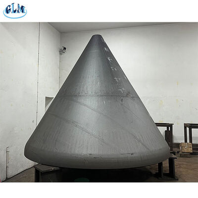 Customized carbon steel conical heads, suitable for the chemical and petroleum industries.