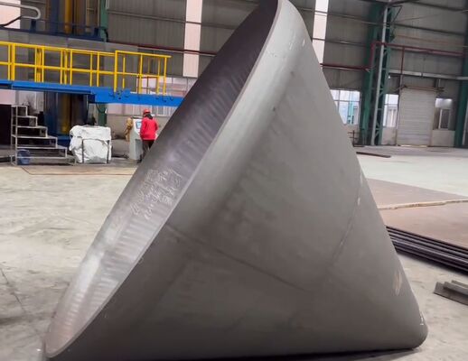 Precision Engineered Conical Tank Heads with X-ray Welding and Overlay Clad Technique for Heat Treatment